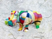 Hippo   en résine design abstract art 007