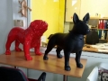chien chat en résine design 127
