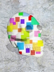 crane   en resine design cube color 004