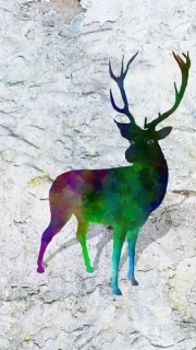 cerf   en resine design