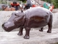 hippopotame en résine design 018