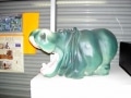 hippopotame en résine design 028
