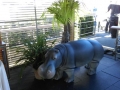 hippopotame en résine classique 012