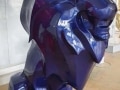 Lion-Blue-en-resine-design-D20-013