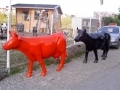 vache en résine design 087