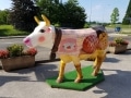 vache en résine style boulangerie design 044