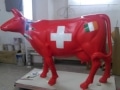 vache en résine