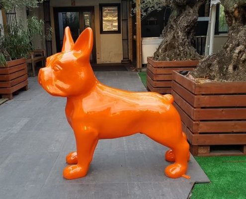 Bouledogue en resine xxl design